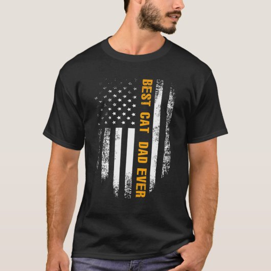 Mannen beste kat vader ooit T Shirt Amerikaanse vl (Voorkant)