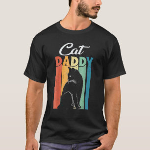 Mannen Beste Kat Vader Papa Ever Kat Vintage Vad T-shirt