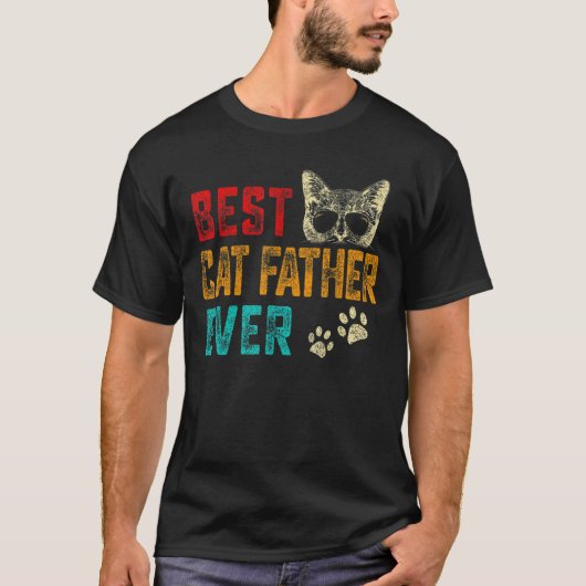 Mannen  beste kat vader uit de hele familie Pet Ki T-shirt (Voorkant)