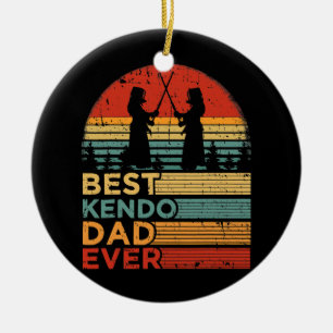 Mannen beste Kendo Pap Ever Funny  Kendo Keramisch Ornament