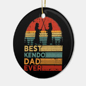 Mannen beste Kendo Pap Ever Funny  Kendo Keramisch Ornament (Links)