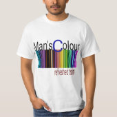 Mannen beste kleur t-shirt (Voorkant)