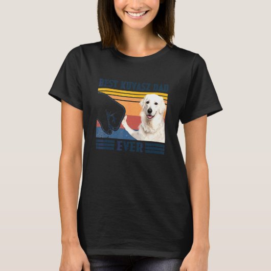 Mannen beste kuvasz vader ooit hond Vaderdag T-shirt (Voorkant)