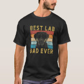 Mannen beste lab pap ooit  gele labrador ret t-shirt (Voorkant)
