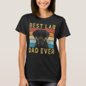 Mannen beste lab pap ooit  gele labrador ret t-shirt (Voorkant)