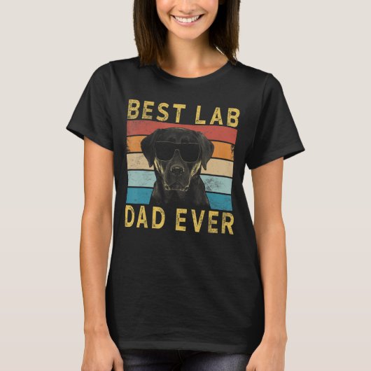 Mannen beste lab pap ooit  gele labrador ret t-shirt (Voorkant)