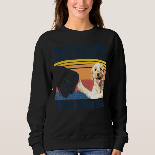 Mannen beste labradoodle vader ooit hond Vaderdag Trui (Voorkant)