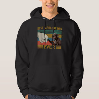 Mannen beste labrador vader ooit retro labrador hoodie