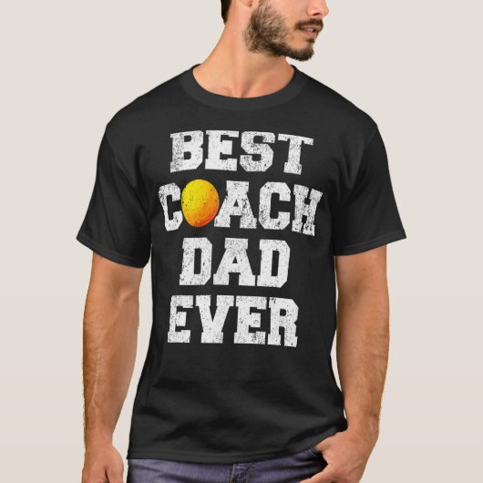 Mannen  Beste Lacrosse Coach Pap Fa T-shirt (Voorkant)