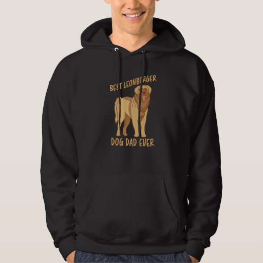 Mannen beste Leonberger ooit pa Dog Leonberger Say Hoodie (Voorkant)