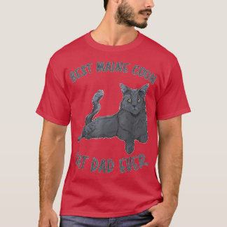Mannen beste maine-bek vader ooit kat Papa T-shirt
