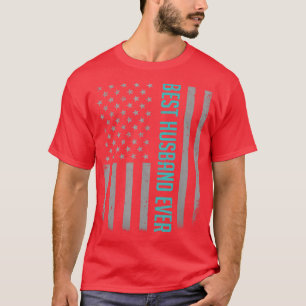 Mannen beste man ooit Amerikaanse vlaggeschenk voo T-shirt