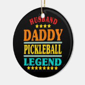 Mannen beste man papa Pickleball Legend  Keramisch Ornament (Links)