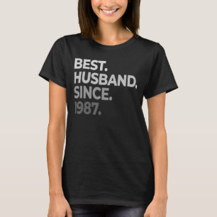 Mannen beste man sinds 1987, 35ste trouwdag t-shirt
