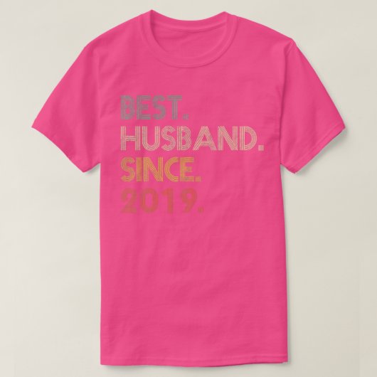 Mannen beste man sinds 2019 Epic 2nd Wedding Anni T-shirt (Design voorkant)
