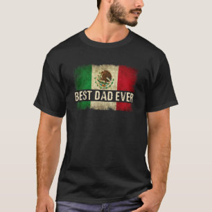 Mannen beste Mexicaanse vader ooit Mexicaanse vlag T-shirt
