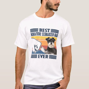 Mannen beste minister Schnauzer Dad over Funny Dog T-shirt
