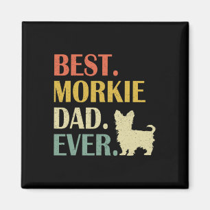 Mannen Beste Morkie Dog Pap Ooit vaderdag Magneet