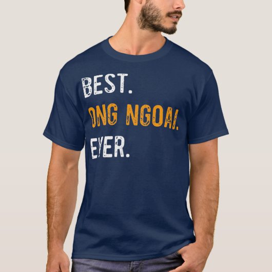 Mannen beste neushoorn ooit Vietnamees grootpa Gif T-shirt (Voorkant)
