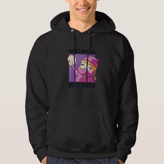 Mannen beste Ninja Pap Ever Hoodie (Voorkant)