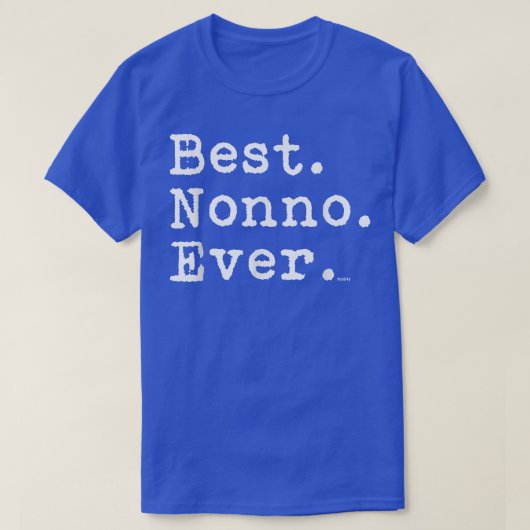 Mannen Beste Nonno ooit, Beste T-shirt (Design voorkant)