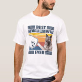 Mannen beste Noorse hond pap ooit Funny Dog Lo T-shirt (Voorkant)