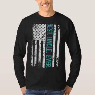 Mannen beste oom ooit Amerikaanse vlag Vaderdag T-shirt