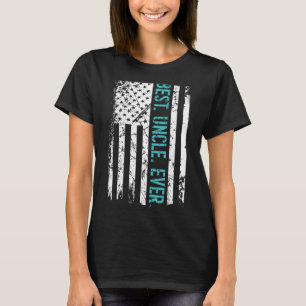 Mannen beste oom ooit Amerikaanse vlag Vaderdag T-shirt