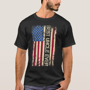 Mannen beste oom ooit Amerikaanse vlag voor vader T-shirt