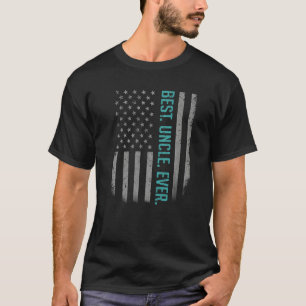 Mannen beste oom ooit Amerikaanse vlag voor vader T-shirt
