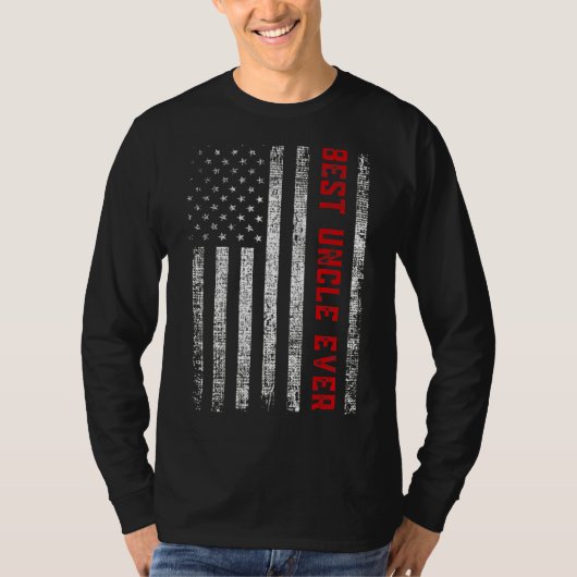 Mannen beste oom ooit  Amerikaanse vlagvaders T-shirt (Voorkant)