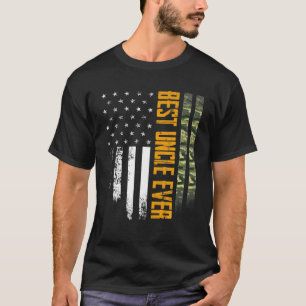 Mannen beste oom ooit Camo American Flag Di T-shirt