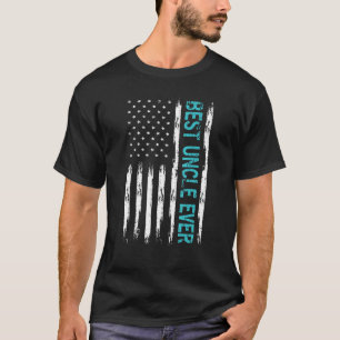 Mannen beste oom ooit met Amerikaanse vlag Vader' T-shirt