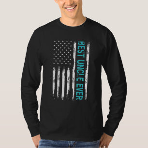 Mannen beste oom ooit met Amerikaanse vlag Vader' T-shirt