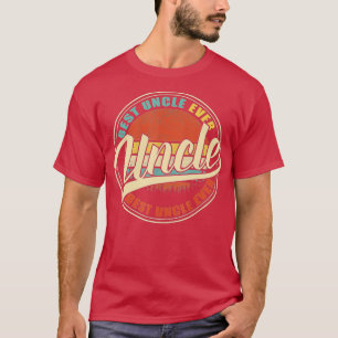 Mannen beste oom ooit retro Funny Gifts Dad T-shirt