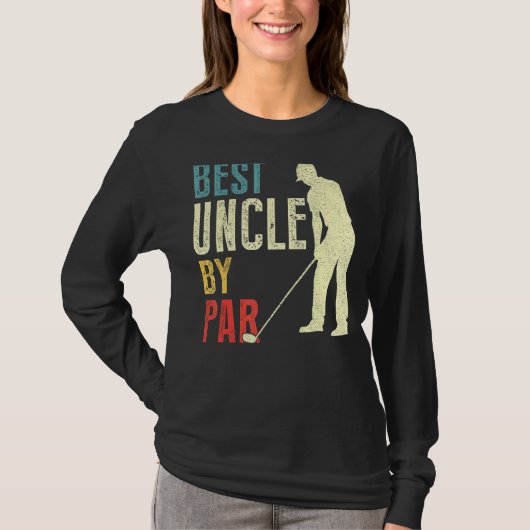 Mannen beste oom van Par Golf Vaderdag papa T-shirt (Voorkant)