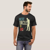 Mannen beste oom van Par Golf Vaderdag papa T-shirt (Voorkant volledig)
