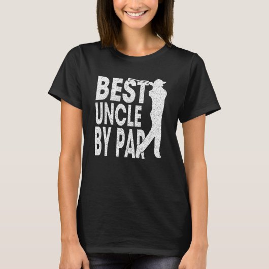 Mannen beste oom van par pro golfer vader' t-shirt (Voorkant)
