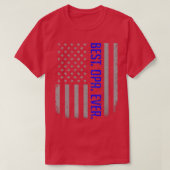 Mannen beste opa ooit Amerikaanse pa vlag geeft ee T-shirt (Design voorkant)