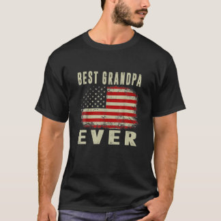 Mannen beste opa ooit Amerikaanse vlag Fathe T-shirt