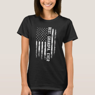 Mannen beste opa ooit Amerikaanse vlag voor mannen T-shirt