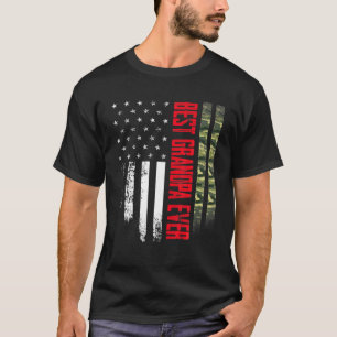 Mannen  beste opa ooit Camo American Flag T-shirt