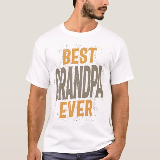 Mannen beste opa ooit | Papa en opa T-shirt (Voorkant)