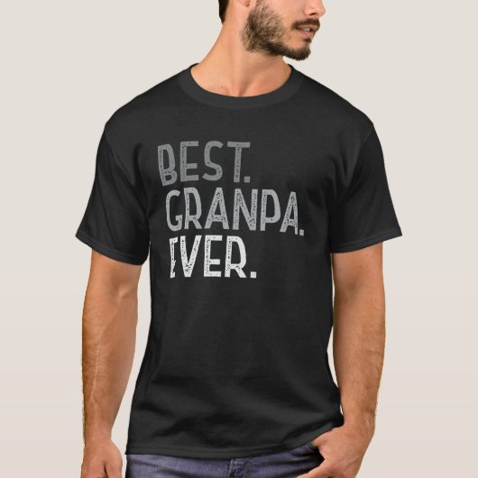 Mannen beste opa ooit voor opa Mannen Funny Father T-shirt (Voorkant)