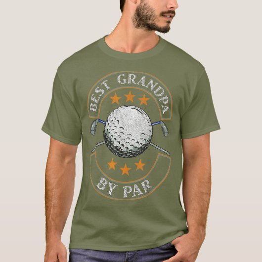 Mannen beste opa op de eerste Golfdag T-shirt (Voorkant)