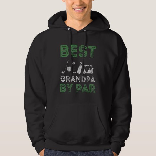 Mannen beste opa op vaderdag Golf opa Hoodie (Voorkant)