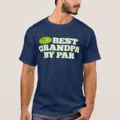 Mannen Beste opa, Par Funny Golf Fathers Day T-shirt (Voorkant)