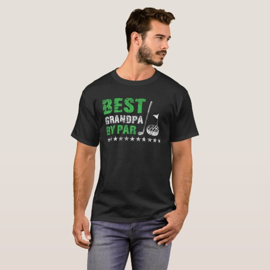 Mannen beste opa van par Golf Lover Fathers Day FU T-shirt (Voorkant volledig)