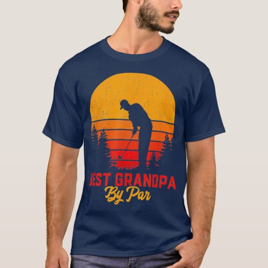 Mannen beste opa van par Golf Lover Gift voor mann T-shirt (Voorkant)