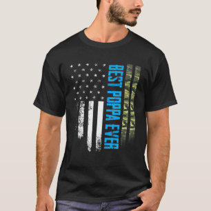 Mannen  beste oppa ooit Camo American Flag Di T-shirt